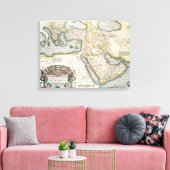 Toile Carte du Moyen-Orient (Insitu(Salon))