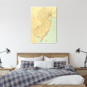 Toile Carte du New Jersey (Insitu(Chambre))