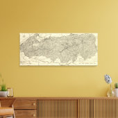 Toile Carte du parc national des Great Smoky Mountains (Insitu(Salon))