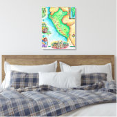 Toile Carte du Pérou (Insitu(Chambre))