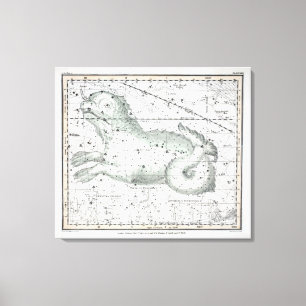 Toile Carte du plat XXIII de constellations