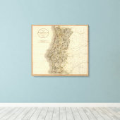 Toile Carte du Portugal Atlas (Insitu (Plancher de Bois))