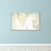 Toile Carte du sud de l'Inde britannique, 1872 (Insitu (Plancher de Bois))