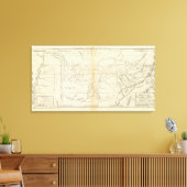 Toile Carte du Tennessee (Insitu(Salon))