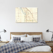 Toile Carte du territoire de l'Oregon (Insitu(Chambre))