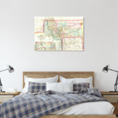 Toile Carte Du Territoire Du Montana (Insitu(Chambre))