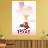 Toile Carte du Texas Big Rig (Insitu(Salon))
