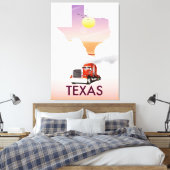 Toile Carte du Texas Big Rig (Insitu(Chambre))