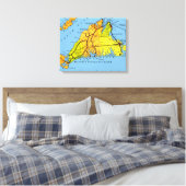 Toile Carte du vignoble de Martha MA (Insitu(Chambre))