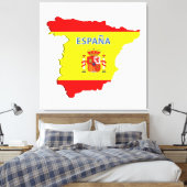 Toile Carte Espagne (Insitu(Chambre))