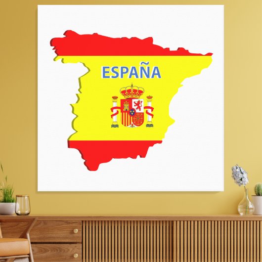 Toile Carte Espagne (Insitu(Salon))