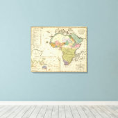 Toile Carte ethnographique de l'Afrique (Insitu (Plancher de Bois))