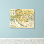 Toile Carte ethnographique de l'Europe (Insitu (Plancher de Bois))