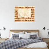 Toile Carte ethnographique du Mexique (Insitu(Chambre))