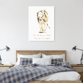 Toile Carte forte comme un lion (Insitu(Chambre))