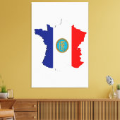 Toile Carte France (Insitu(Salon))