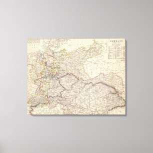 Toile Carte générale Allemagne