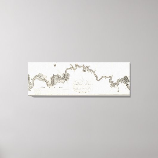 Toile Carte Générale De La Rivière Ohio (Recto)