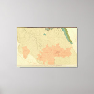 Toile Carte géologique du plateau du Colorado