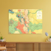 Toile Carte géologique générale du Colorado (Insitu(Salon))