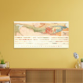 Toile Carte géologique générale du district de Marquette (Insitu(Salon))