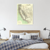 Toile Carte géomorphique, Californie, Nevada (Insitu(Chambre))