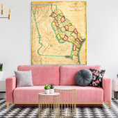 Toile Carte Géorgie (Insitu(Salon))