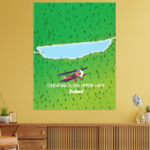 Toile Carte Glendalough Upper Lake Ireland (Insitu(Salon))