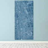 Toile Carte graphique de Boston (Insitu (Plancher de Bois))