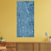 Toile Carte graphique de Boston (Insitu(Salon))