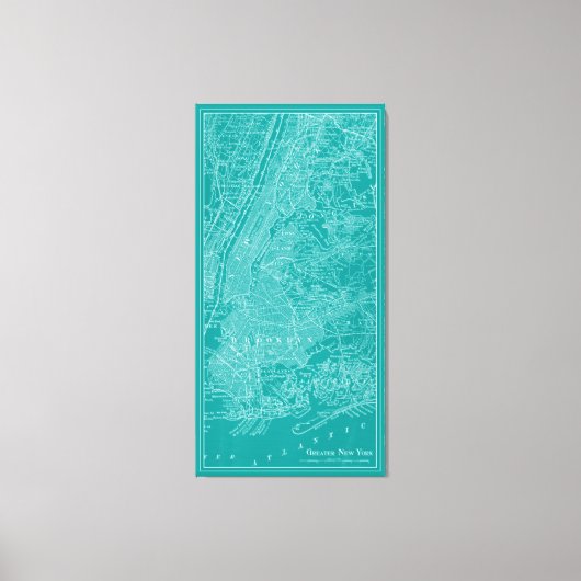 Toile Carte graphique de New York (Recto)