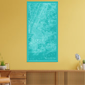 Toile Carte graphique de New York (Insitu(Salon))