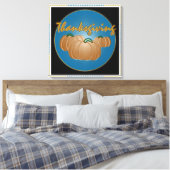 Toile Carte graphique Thanksgiving (Insitu(Chambre))