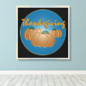 Toile Carte graphique Thanksgiving (Insitu (Plancher de Bois))