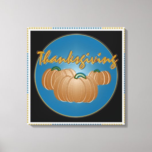 Toile Carte graphique Thanksgiving (Recto)