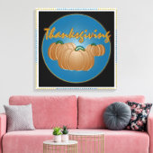 Toile Carte graphique Thanksgiving (Insitu(Salon))