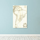 Toile Carte gravée composite américaine (Insitu (Plancher de Bois))