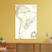 Toile Carte gravée composite américaine (Insitu(Salon))