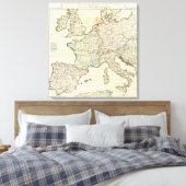 Toile Carte gravée de l'Europe (Insitu(Chambre))