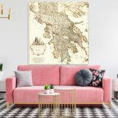Toile Carte grecque antique (Insitu(Salon))