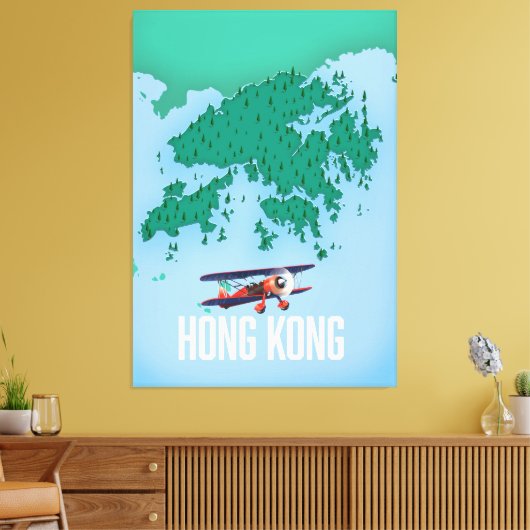 Toile Carte Hong Kong (Insitu(Salon))