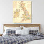 Toile Carte hydrographique, Îles britanniques (Insitu(Chambre))