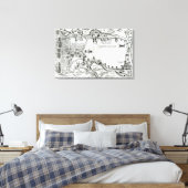 Toile Carte illustrant La Rochelle occupée (Insitu(Chambre))