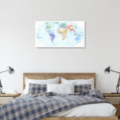 Toile Carte illustrée 2 (Insitu(Chambre))