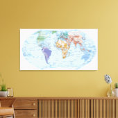 Toile Carte illustrée 2 (Insitu(Salon))