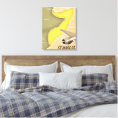 Toile carte illustrée de la Somalie (Insitu(Chambre))