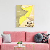Toile carte illustrée de la Somalie (Insitu(Salon))