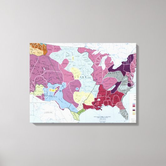 TOILE CARTE : INDIENS AMÉRICAINS (Recto)