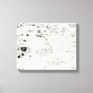 TOILE CARTE : INDIENS D'AMERIQUE 2