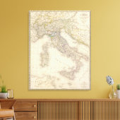 Toile Carte Italie (Insitu(Salon))